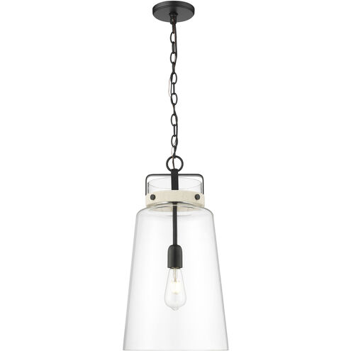 Lolla 1 Light 11.8 inch Matte Black Indoor Pendant Ceiling Light